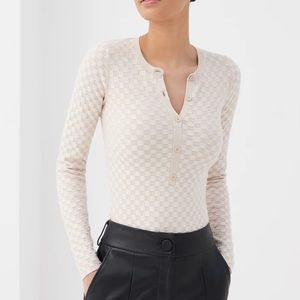 4th and reckless knitted checkerboard bodysuit